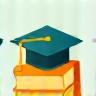 Preschool Program Icon showing a graduation cap