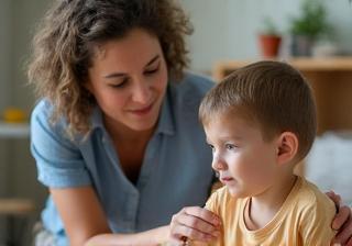 Educator providing one-on-one support to a child in an early intervention setting